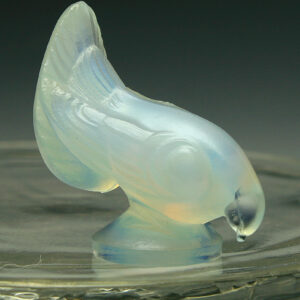 Vintage Sabino Opaline Art Glass Dove Head Down