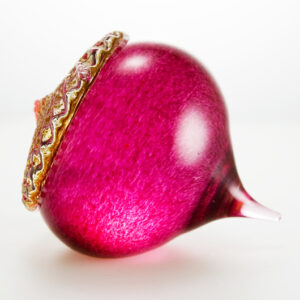 Scandinavian Art Glass Acorn Large Paperweight