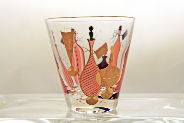 Set 6 Mid-Century Decanter Bar Glass - Image 3