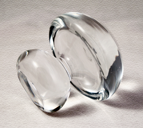 Solid Crystal Mushroom Paperweight Made in Sweden - Image 3