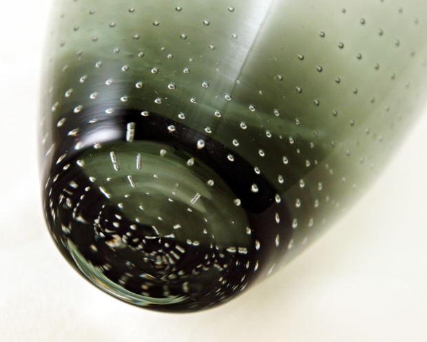 Sommerso Art Glass Geometric Trapped Bubble Vase - Image 2