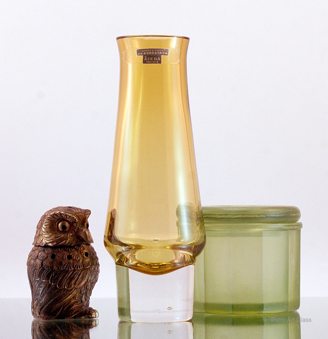 Swedish Modern Glass Svenks Form by Bo Borgstrom