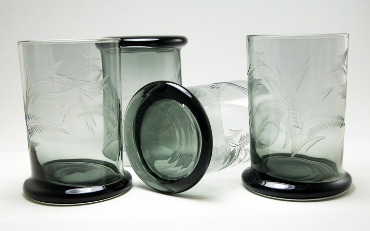 Swedish Blown Glass Boy Tumblers Set of 8 - Image 3