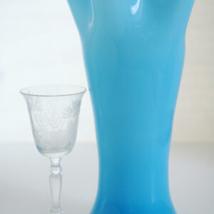 Swedish Glass Cased Hankerchief Vase