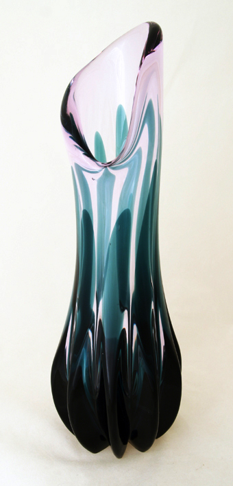 Glass Floor Vase by Tiffin Empress Twilight - Image 3