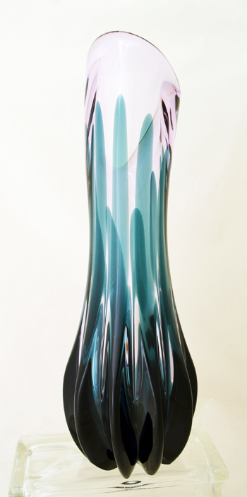 Glass Floor Vase by Tiffin Empress Twilight - Image 2
