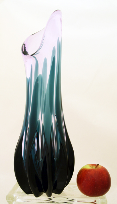 Glass Floor Vase by Tiffin Empress Twilight - Image 4