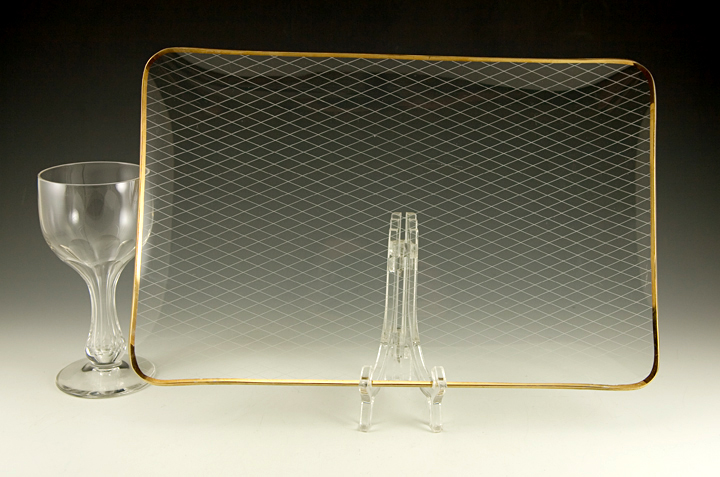 German Postwar Modernist Union Glass Serving Dish Set - Image 6