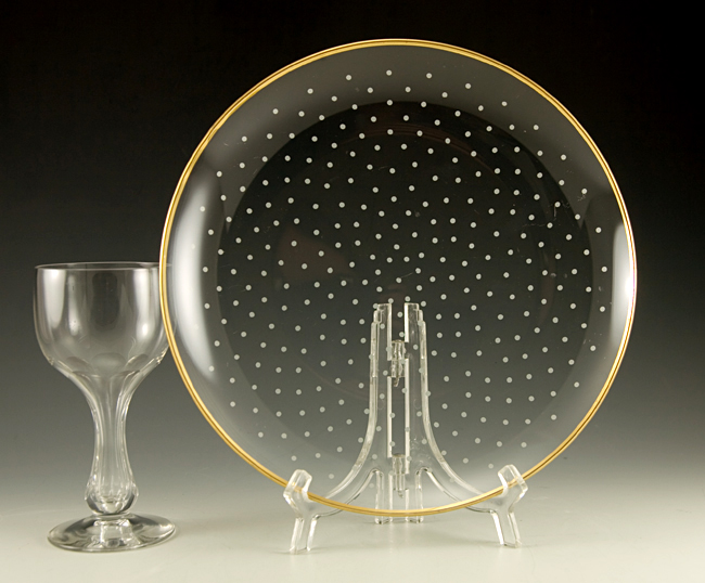 German Postwar Modernist Union Glass Serving Dish Set - Image 5
