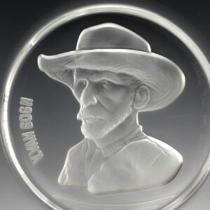 Van Gogh Portrait in Crystal Sandblasted Art Plate 1969 Val St. Lambert