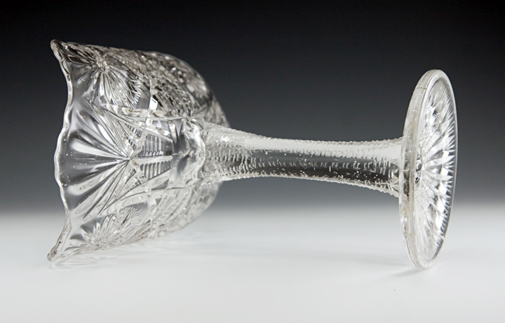 Victorian Era Glass Stemmed Banana Boat - Image 3
