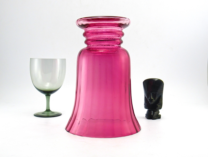 Large Vintage Cranberry Glass Vase by Pilgrim, USA - Image 2
