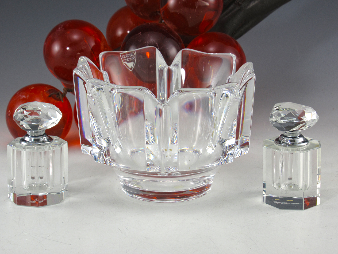 Orrefors Crystal Corona Occasional Bowl with Engraved Signature - Image 2