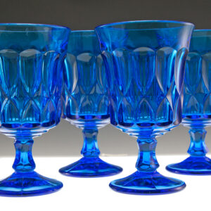 Retro Glass Goblet Set of 6 Noritake Perspective