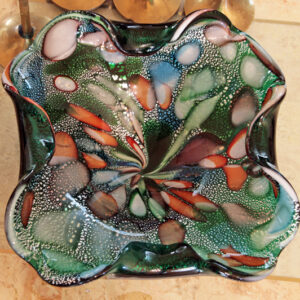 Vintage Murano Art Glass Tutti Frutti Bowl
