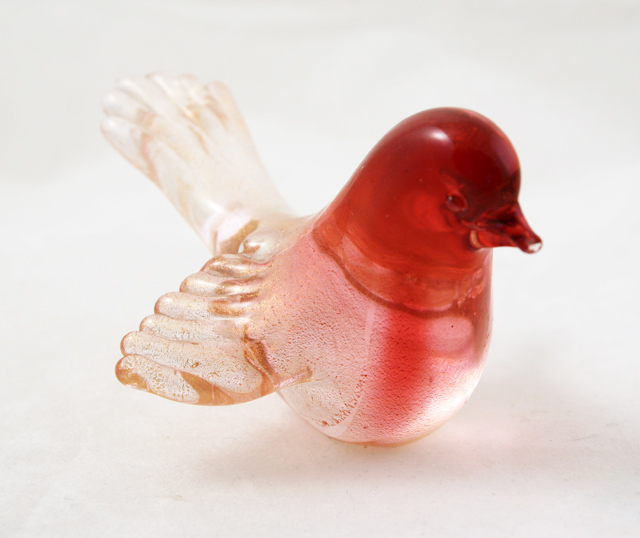 Vintage Murano Art Glass Salviati Bird