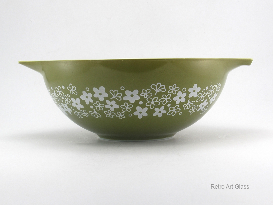 Vintage Pyrex Mixing Bowl Set Spring Blossom Crazy Daisy 441, 442, 443, 444 - Image 4