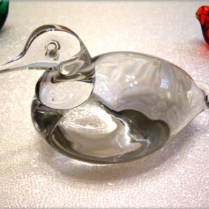 Solid Crystal Duck by Blenko