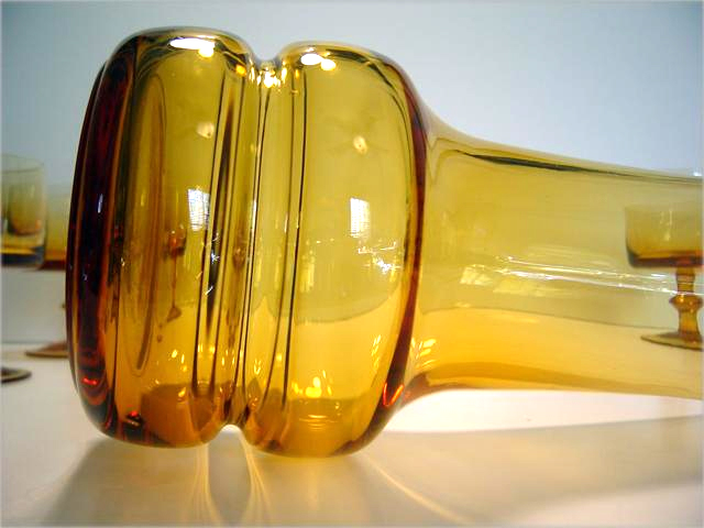 Retro Mod Blown Glass Cocktail Set - Image 2