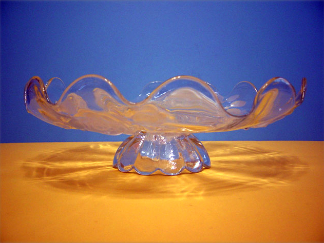 Intaglio Frosted Rose Cake Plate - Image 6