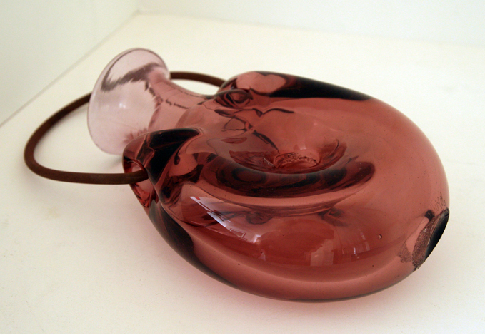 Forato Hand Blown Flask Signed - Image 3