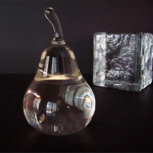 Hand Blown Solid Crystal Glass Pear