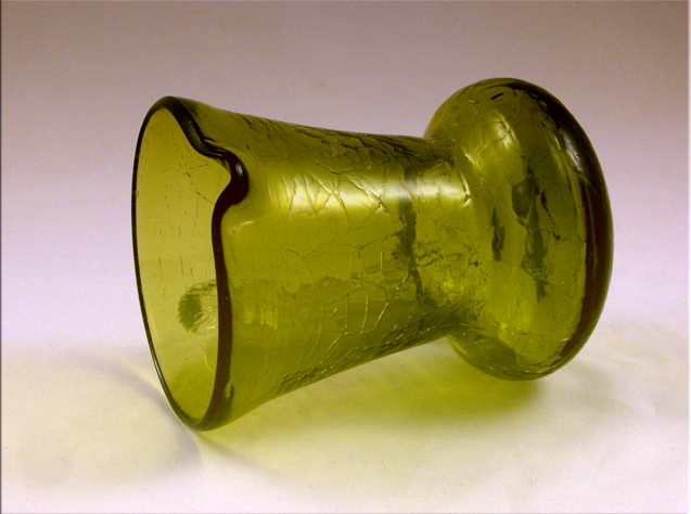 Hand Blown Vintage Crackle Glass Mini Pitcher - Image 3