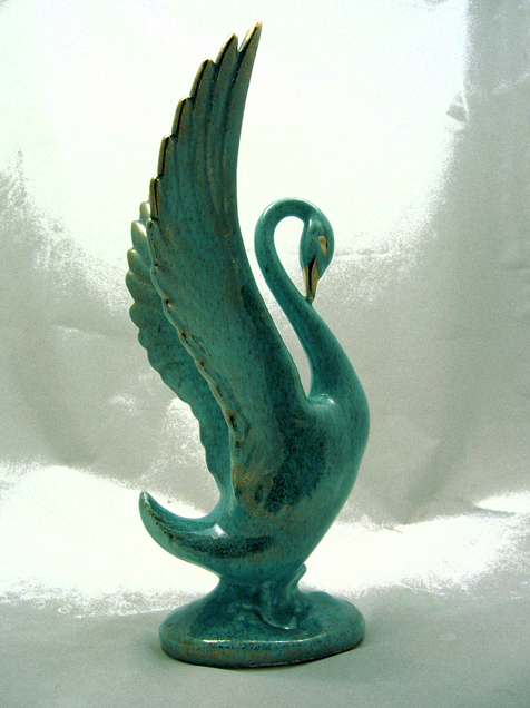 Pottery Swan Figurine from the 1950's - Image 5