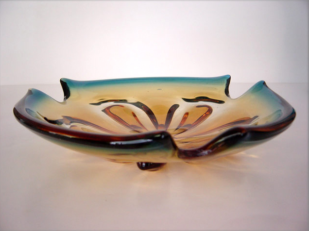 Seguso Style Italian Glass Large Bowl - Image 3