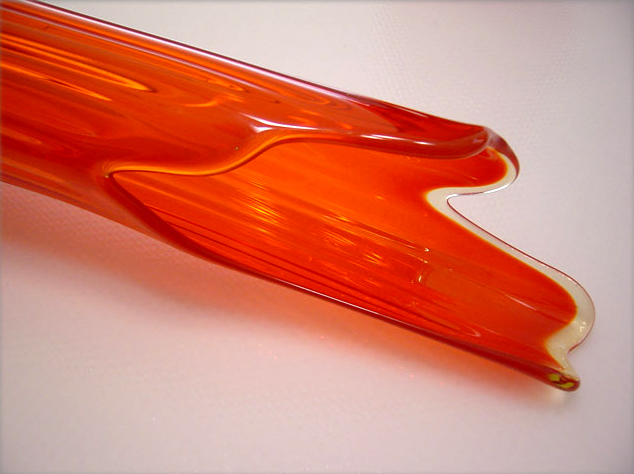 Large Orange Floor Vase by LE Smith - Image 3