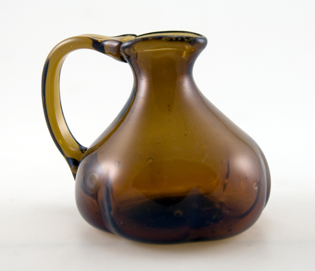 Little Brown Jug Early Free Blown Glass - Image 6